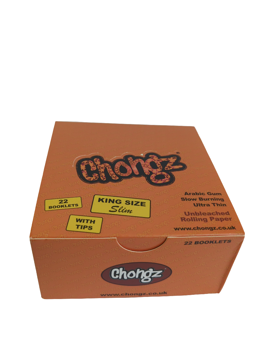 Chongz Orange KSS Natural Unbleached Papers w/Tip [22x32pcs]