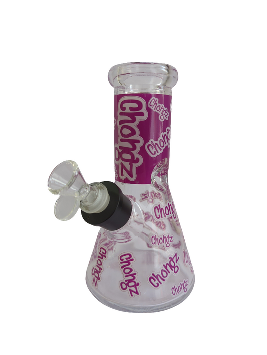 Chongz Glass 20cm Glow Series Purple "Multi Chongz" waterpipe