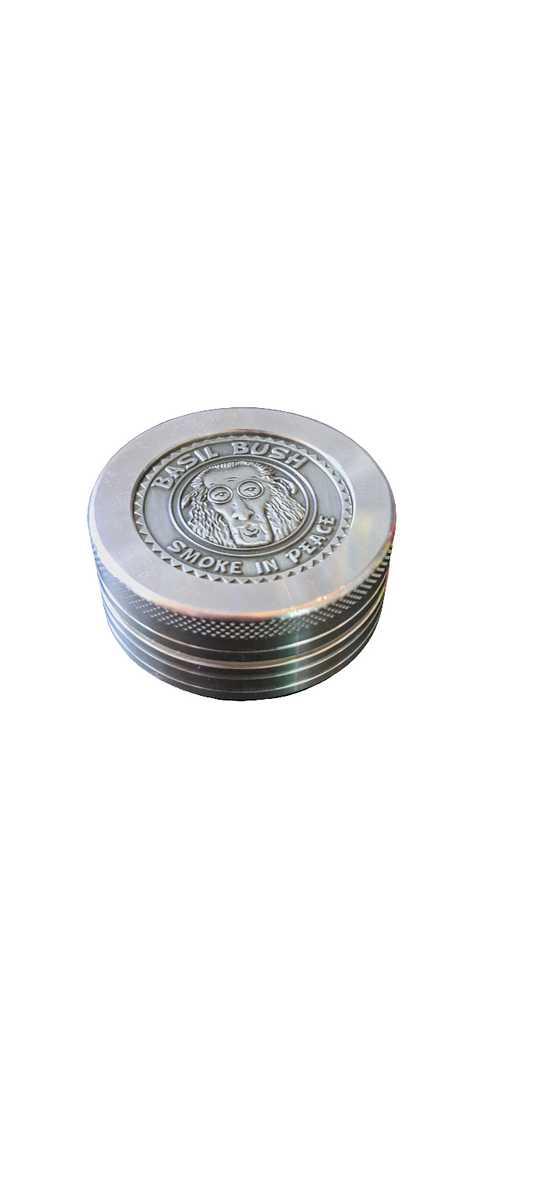 Basil Bush 2 part 50mm Aluminium  Basil Bush 3D logo