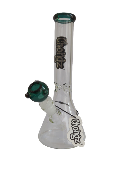 Chongz Grey Logo Glass "Little Dickie" 26cm Waterpipe