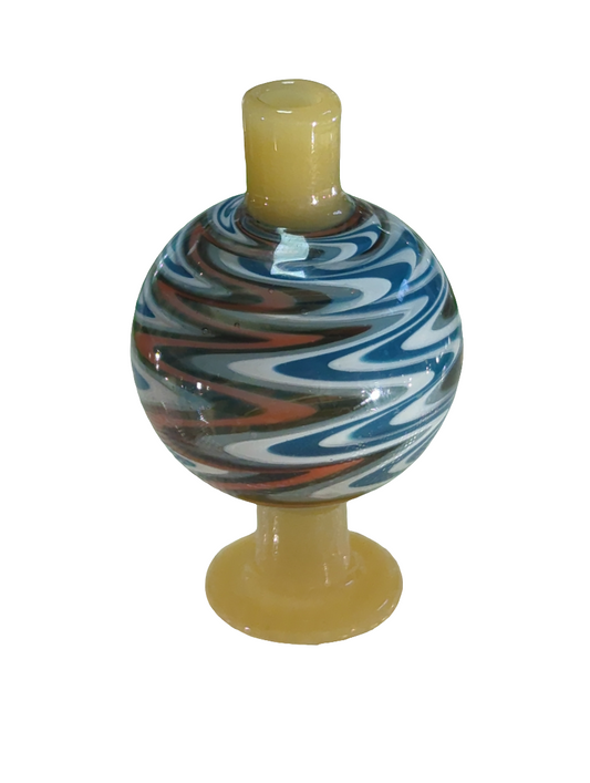 Wig Wag Glass Bubble Carb Cap 28mm (Various Colours)