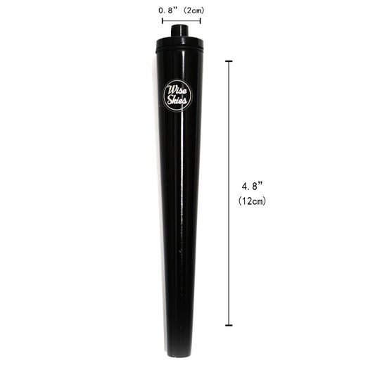 Wise Skies Metal Cone Holder Joint Tube - Black