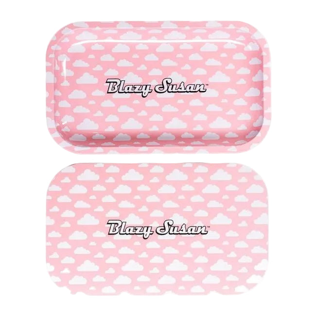 Blazy Susan Medium Metal Rolling Tray + Magnetic Lid
