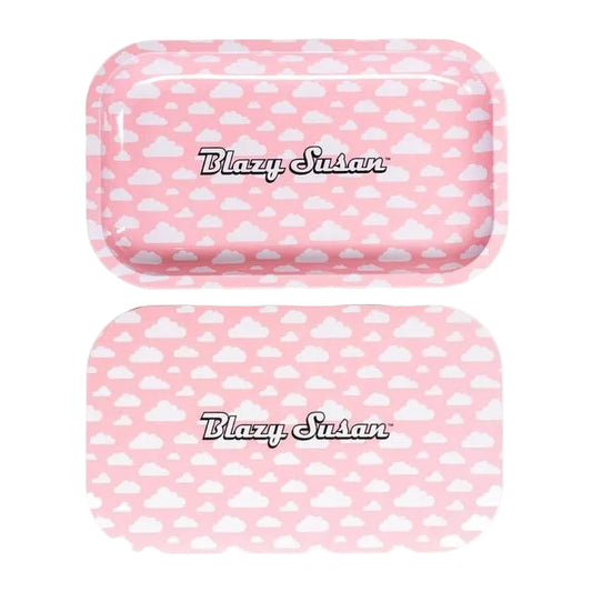 Blazy Susan Medium Metal Rolling Tray + Magnetic Lid