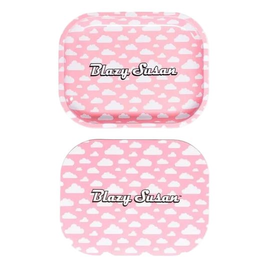 Blazy Susan Small Metal Rolling Tray + Magnetic Lid
