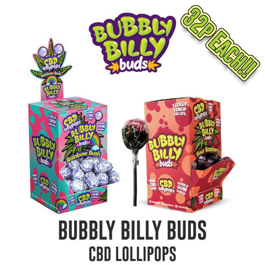 Bubbly Billy Buds 10mg CBD Lollipops
