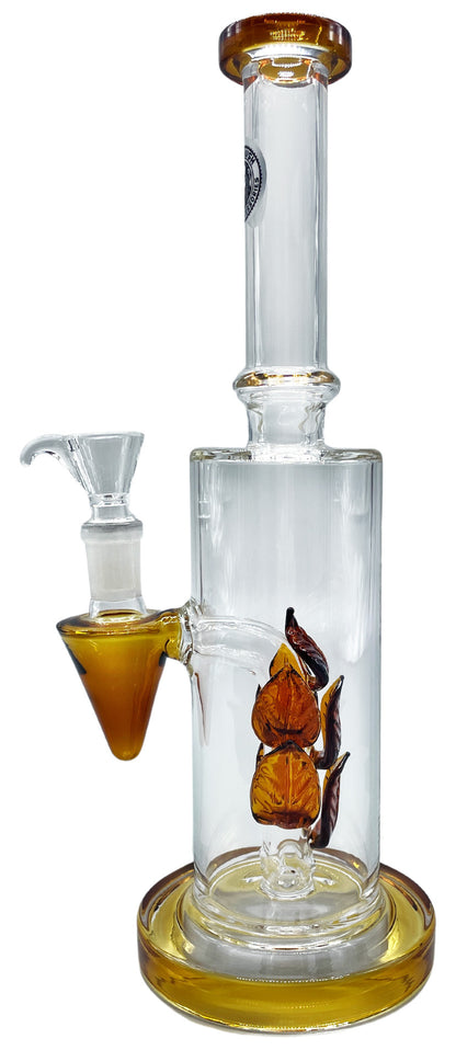 Basil Bush Glass Percolator Bong 27cm (14mm) AUTUMN Leaves 500gm
