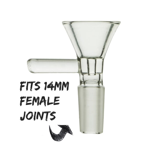 Chongz Clear Bowl Cone + Lift Handle - 14mm Male