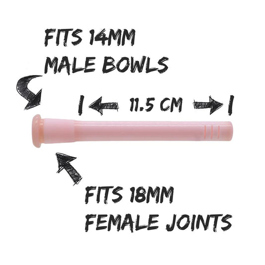 Glass Stem 14.5cm Pink for Vic or Bob