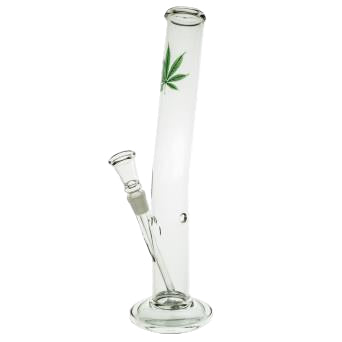 Atomic 33cm Leaf design Lean Back Glass Waterpipe