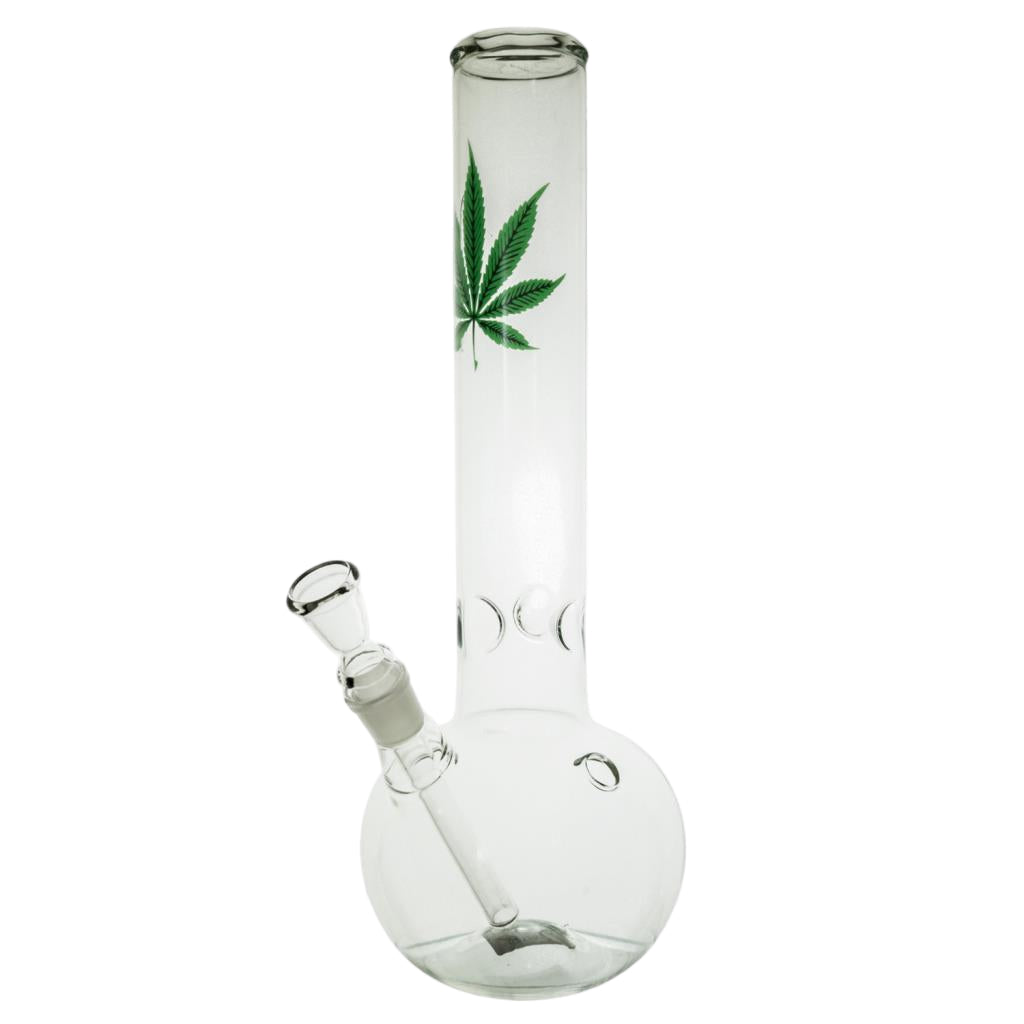 Atomic 36cm Leaf design Bubble Glass Waterpipe