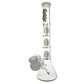 37cm White Nasty Triple Perc 5mm