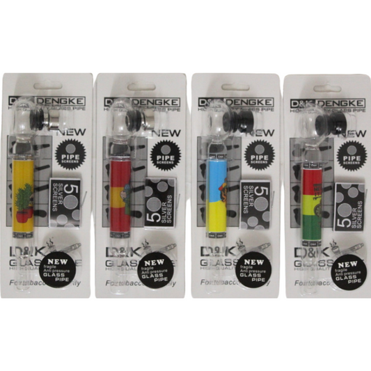 D&K Rasta Design Glass Pipe