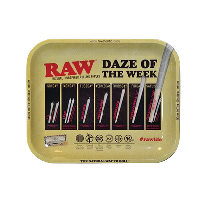 RAW Metal Rolling Tray Large 340mm x 280mm