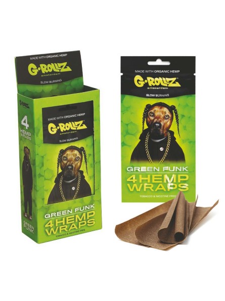 G-ROLLZ - 4x Grape Hemp Wrap + Corn Husk Tips - 10 Pack