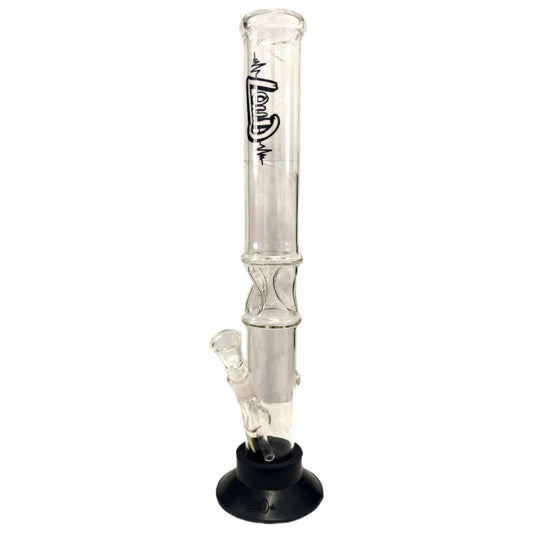 40cm LOUD Glass Ice Twist Waterpipe - Rubber Base