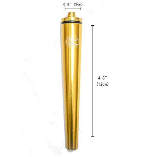 Wise Skies Metal Cone Holder Joint Tube -Gold