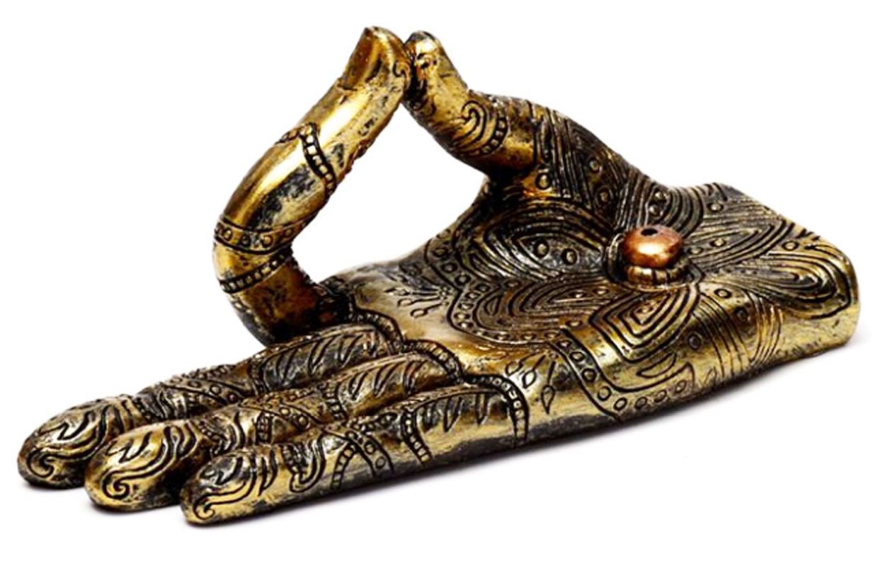 Henna Buddha Hand Ashcatcher Incense