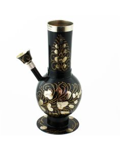 Metal H-Pipe Engraved Floral Ornament 5-6 inch
