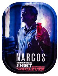 Narcos Metal Rolling Tray SMALL Size 18cm x 29cm