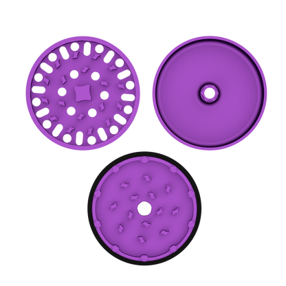 Ataraxy 62mm Trifection 3 Part Aluminium Purple