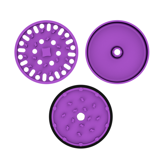 Ataraxy 62mm Trifection 3 Part Aluminium Purple