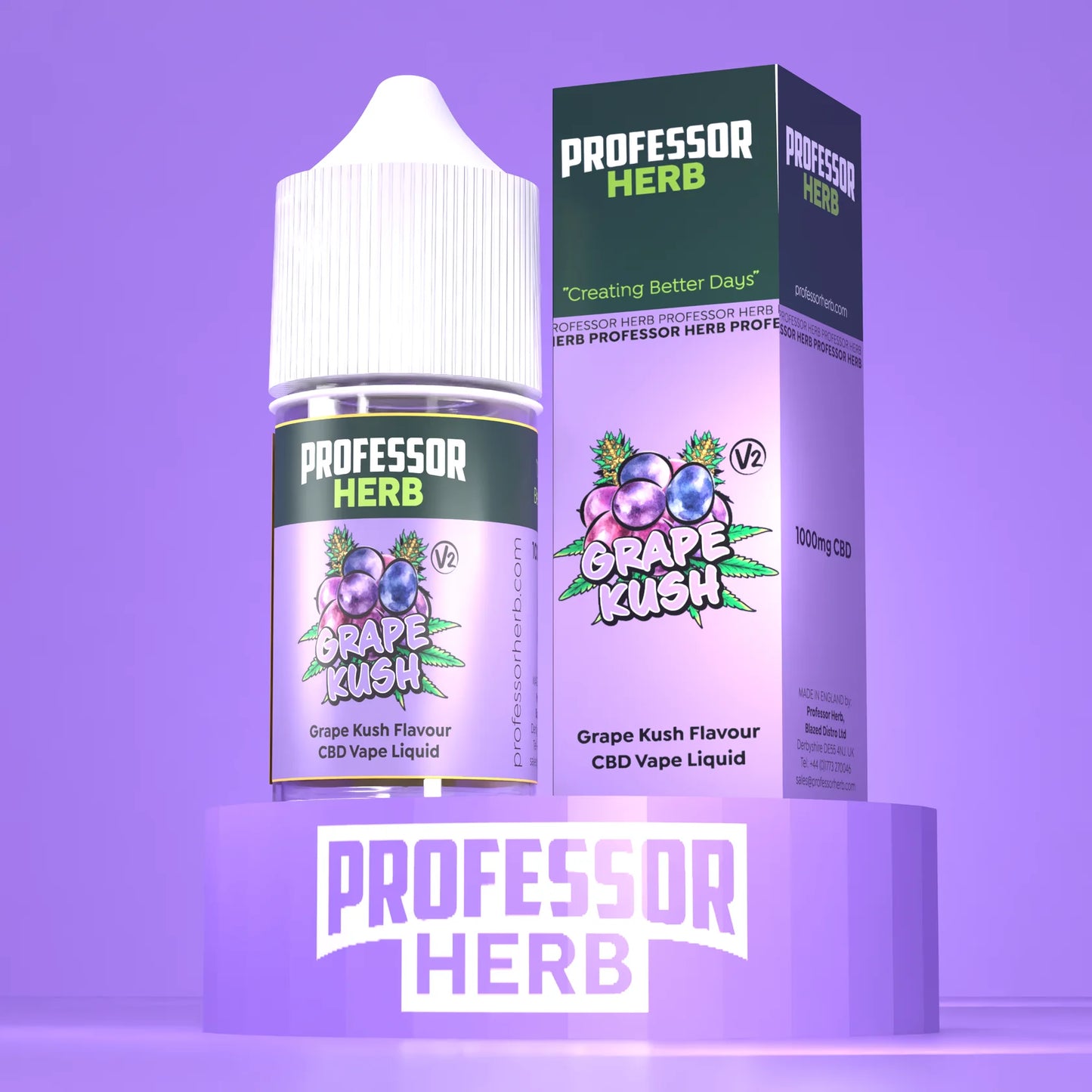 Professor Herb CBD Vape Liquid 1000mg 30ml V2