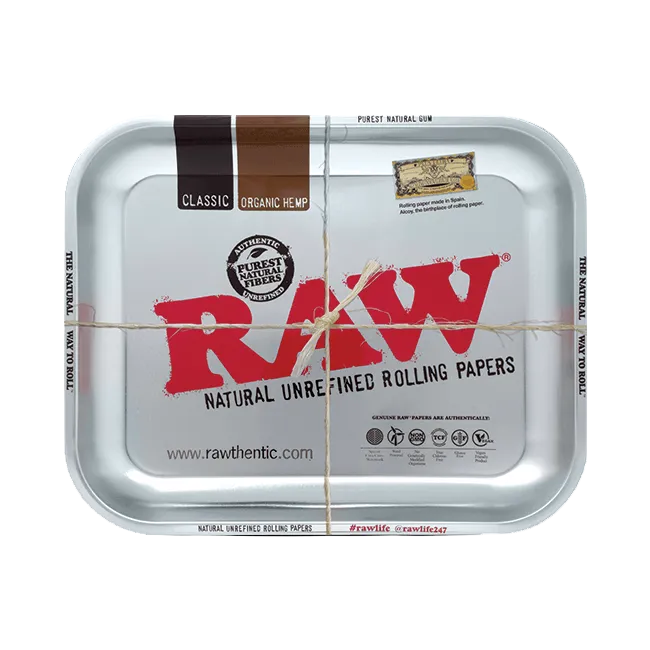RAW Metal Rolling Tray Large 340mm x 280mm