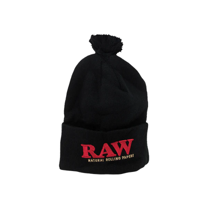 RAW Pompom Hats - Black