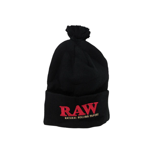 RAW Pompom Hats - Black