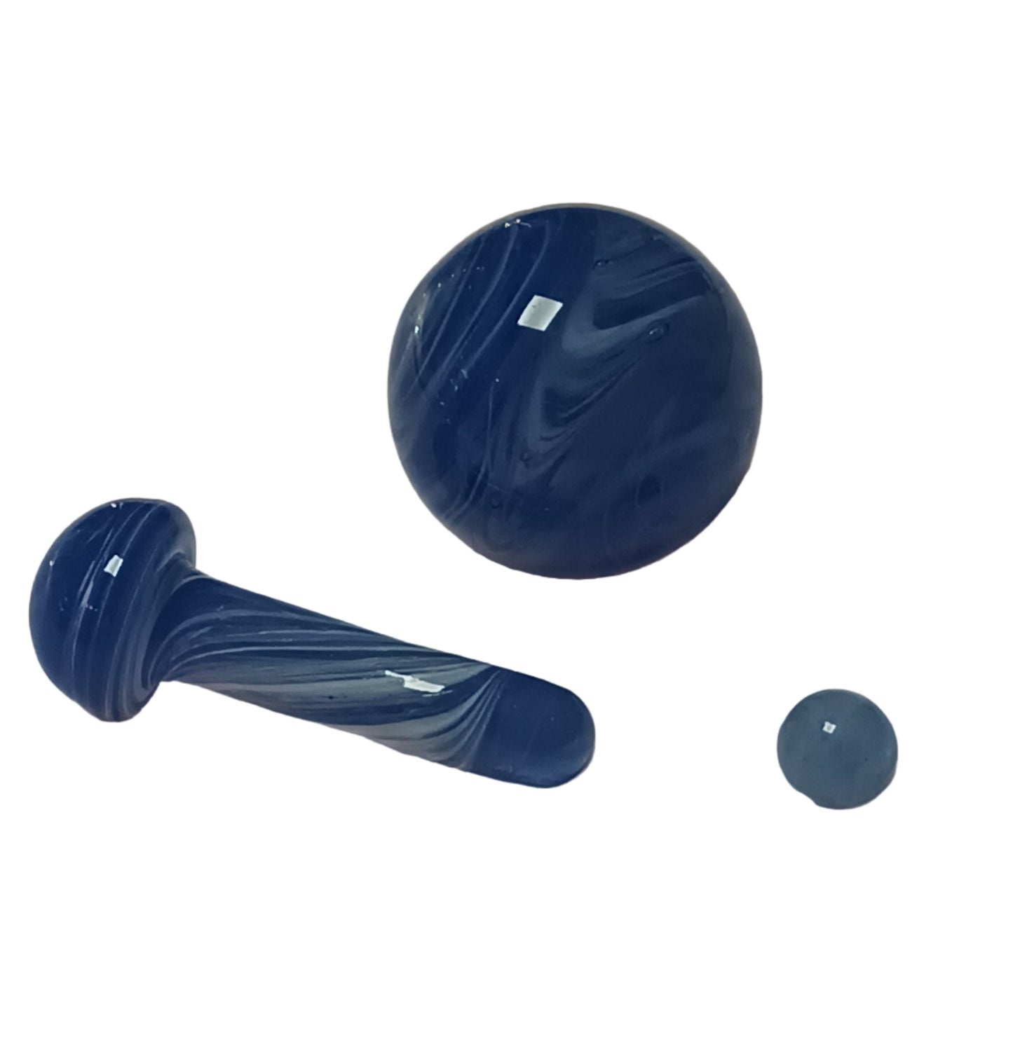 Head Happy - Glass Terp Slurper Set - 1pcs 20mm Pearl, Hanging Pearl, 6mm Quartz Pearl