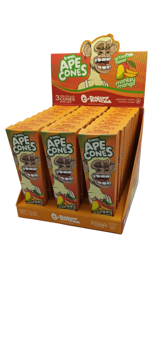 G-Rollz Ape Cones Monkey Mango - 3 Pop Cones