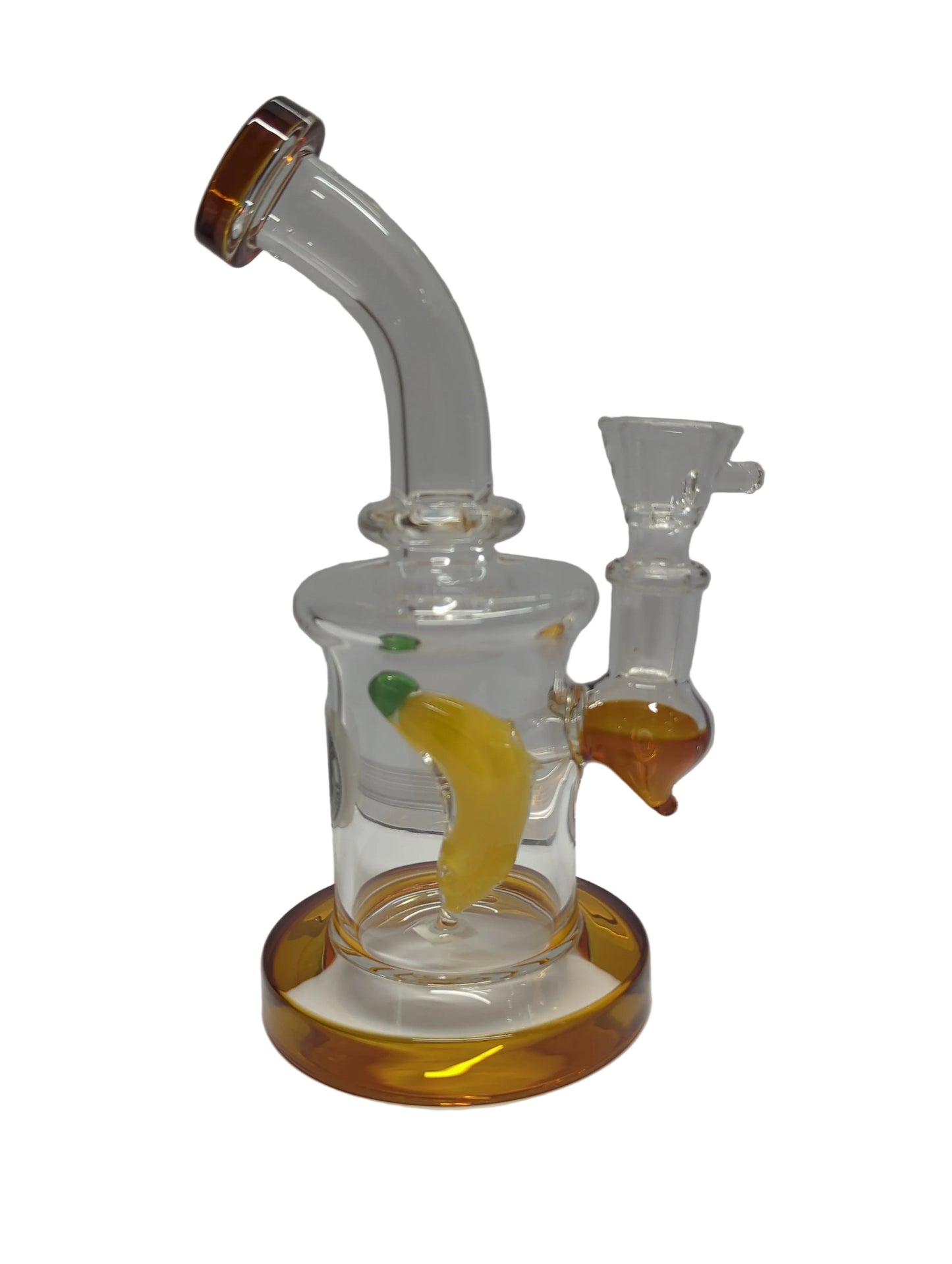 Banana (14mm) 290gm - Fruit Series 17cm Percolator Bong various colours