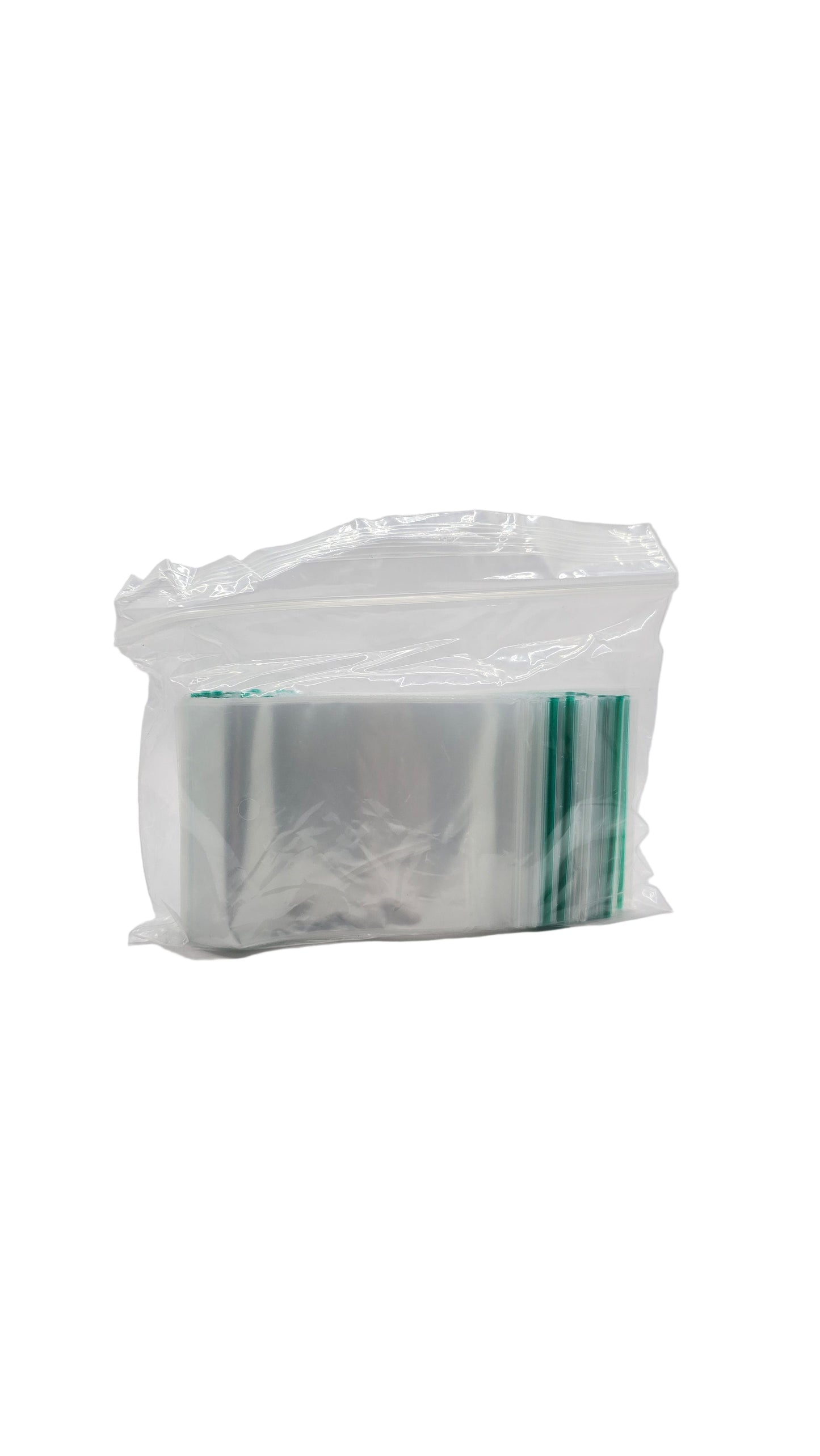 GRIP SEAL - Green Strip Resealable Bags (60 x 90mm)