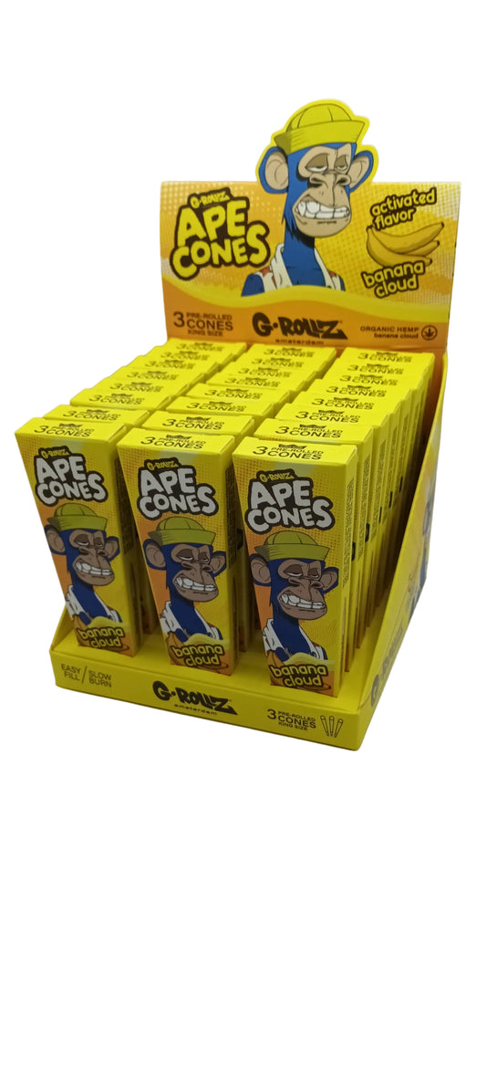 G-Rollz Ape Cones Banana Cloud - 3 Pop Cones