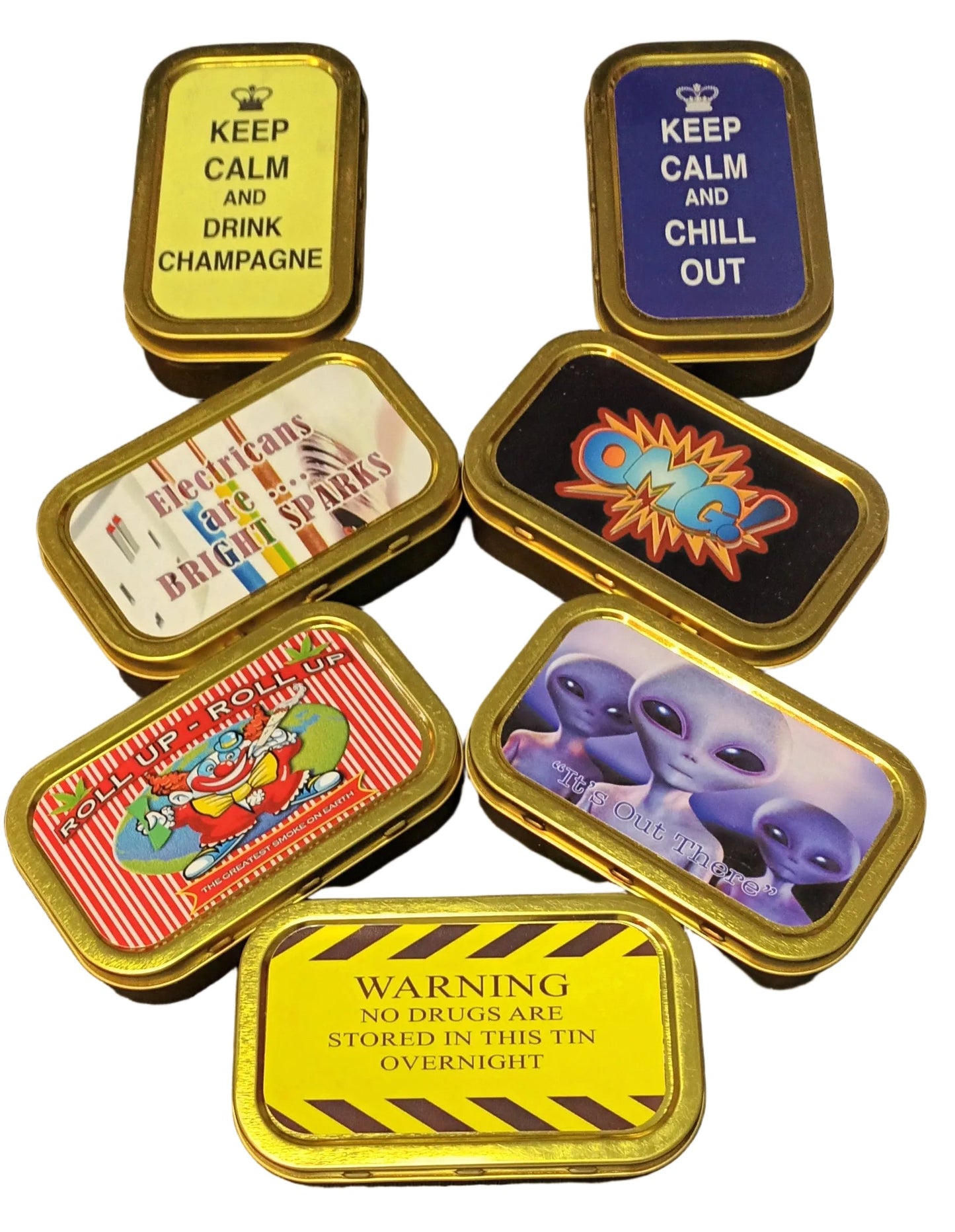 Tobacco Tins - 1oz Size - Various Designs