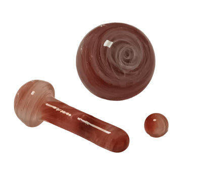 Head Happy - Glass Terp Slurper Set - 1pcs 20mm Pearl, Hanging Pearl, 6mm Quartz Pearl