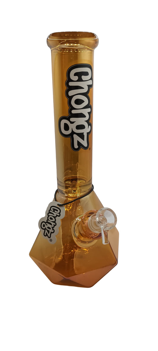 Chongz 35cm Johnny Gemstone Sunset Amber glass waterpipe