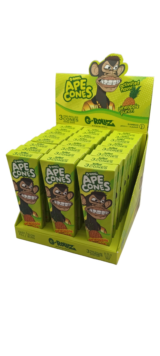 G-Rollz Ape Cones Pineapple Punch - 3 Pop Cones