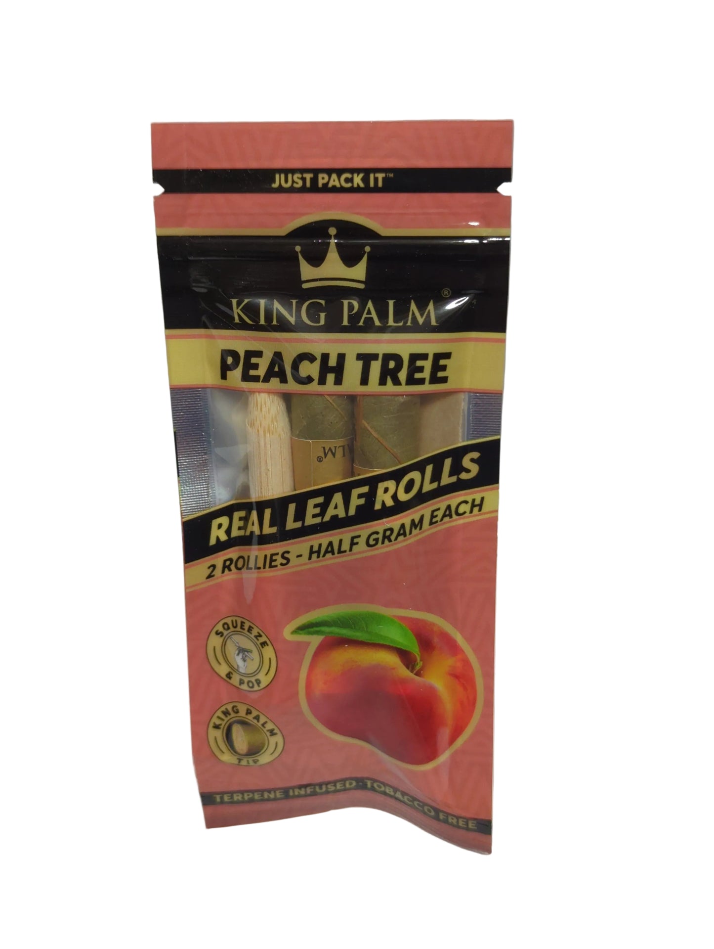 King Palm - Rollies - 2 Pack- 0.5g - Peach Tree - Single Pack