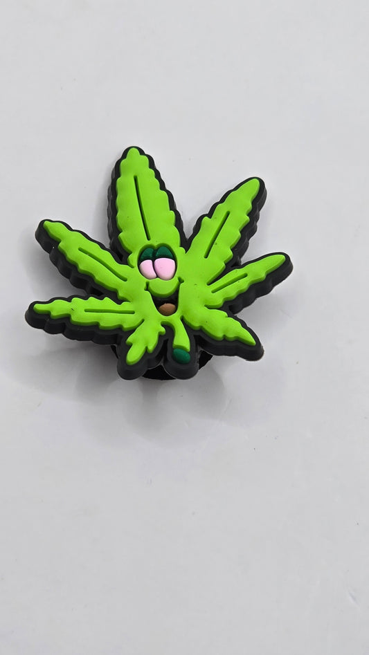 Crocs Charms - Weed Leaf Smiling