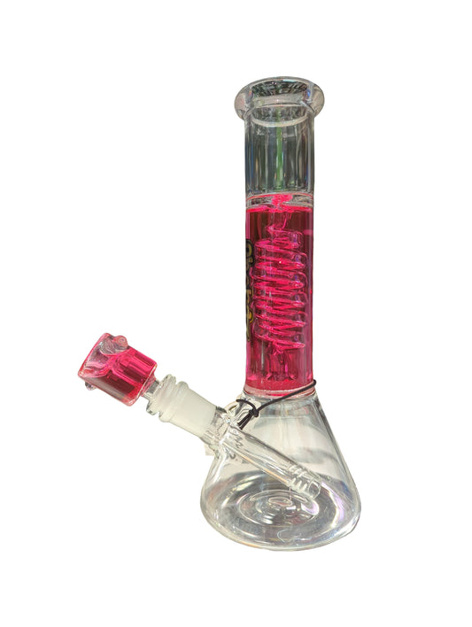 Chongz 25cm Daft Pink Liquid Filled Waterpipe