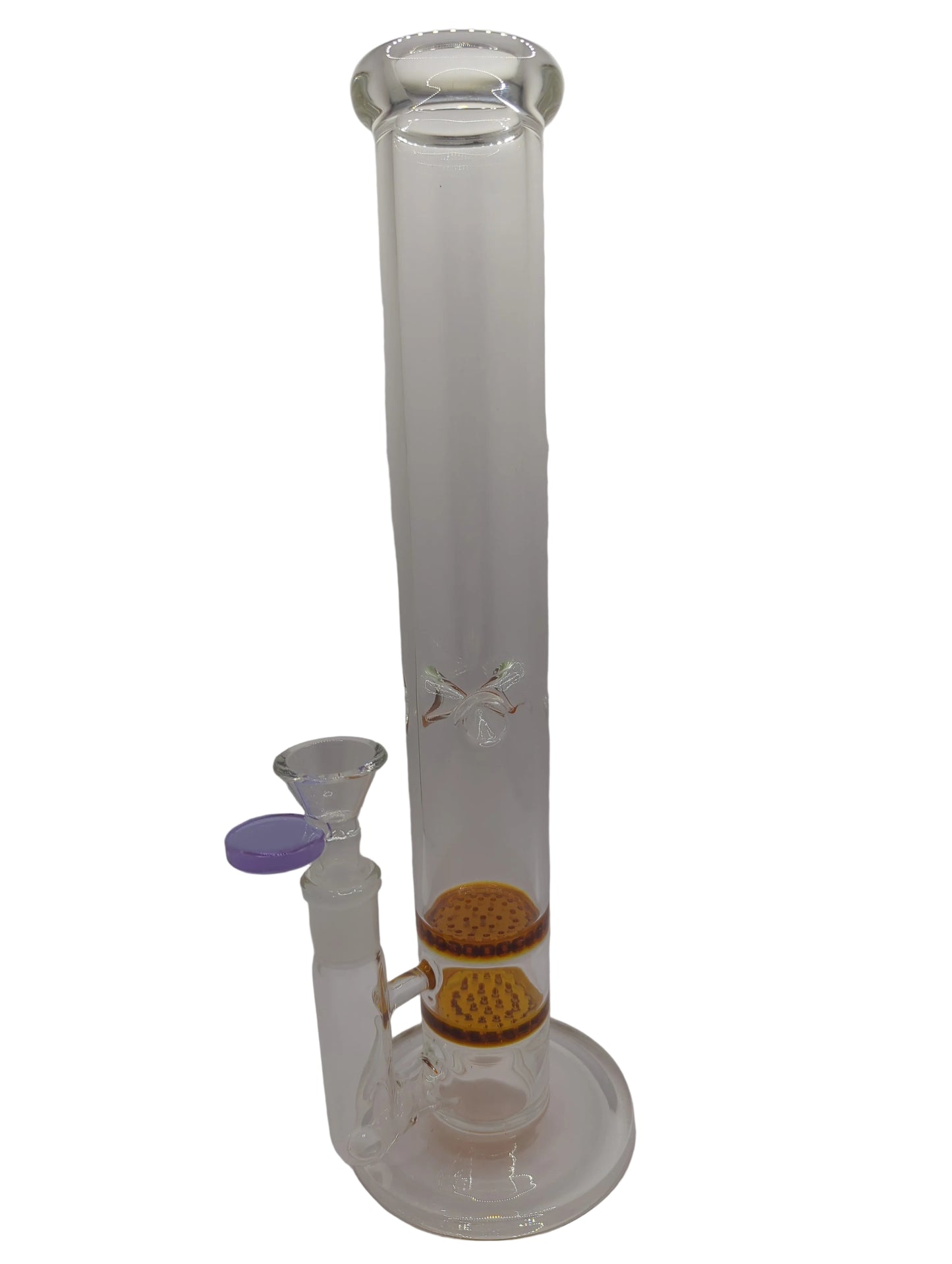 Head Happy Double Honeycomb Glass Waterpipe 28.5cm