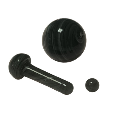 Head Happy - Glass Terp Slurper Set - 1pcs 20mm Pearl, Hanging Pearl, 6mm Quartz Pearl