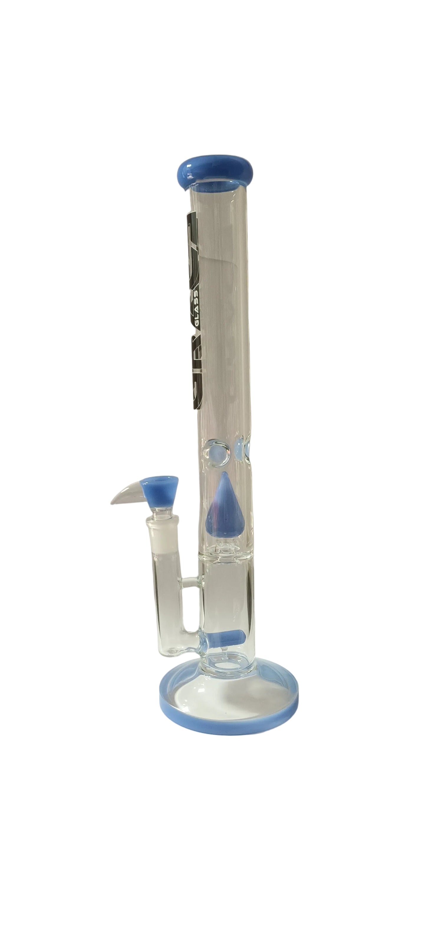 Grace Glass Limited Edition Straight Blue Bong H-43cm Socket-18.8cm 5mm
