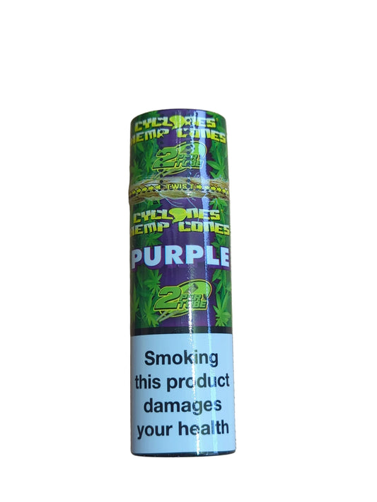 Cyclones - Hemp XtraSlo Cones Purple