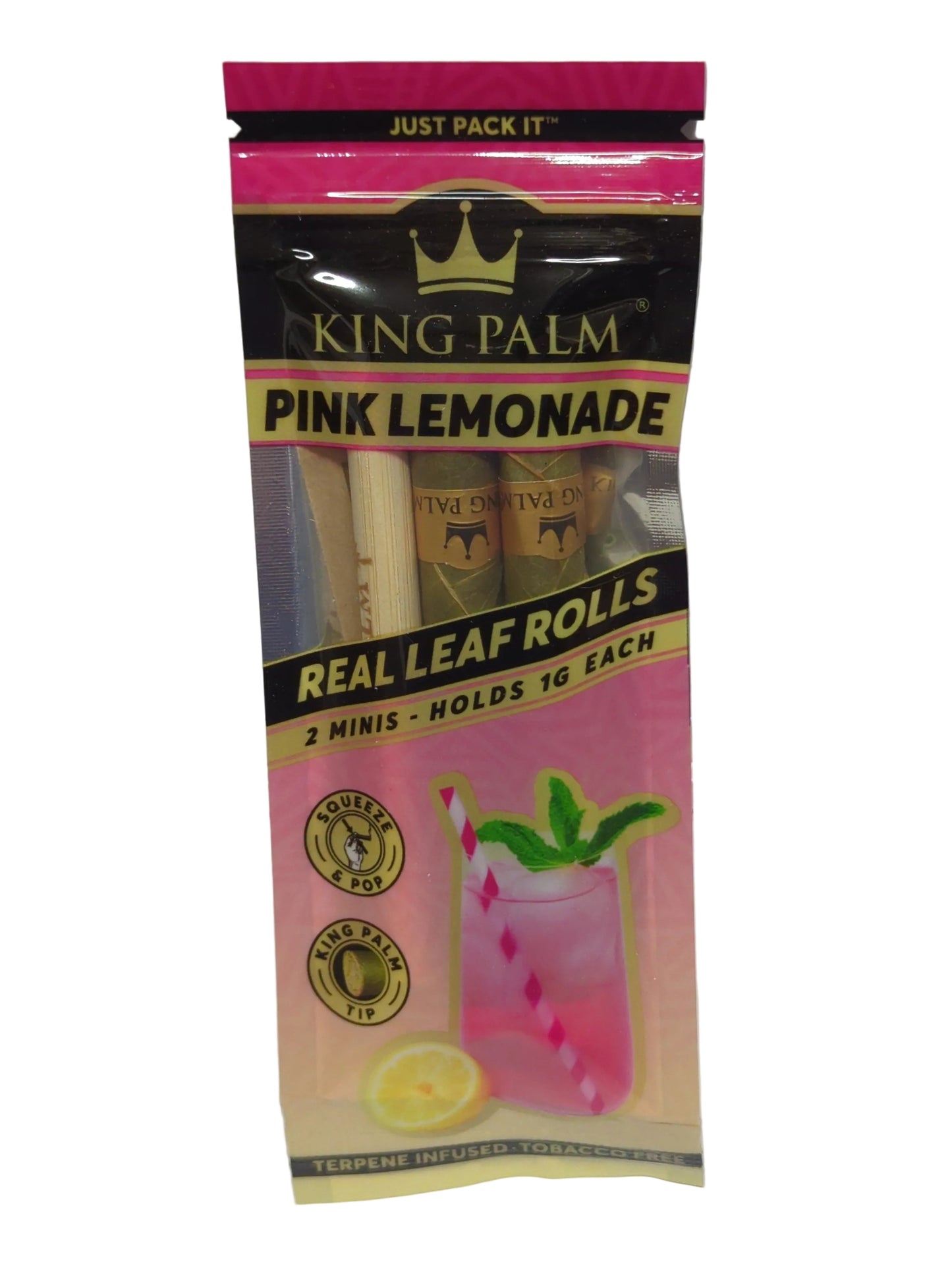 King Palm - Mini Rolls - 2 pack- 1g - Wrap - Pink Lemonade - Single Pack