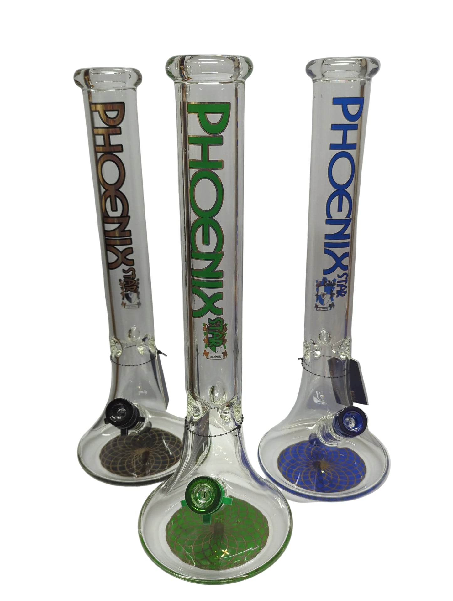 Phoenix Star 7mm Thick Glass Beaker Bong with Ice Catcher