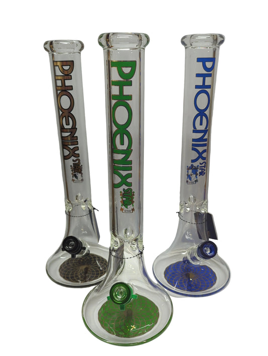 Phoenix Star 7mm Thick Glass Beaker Bong with Ice Catcher