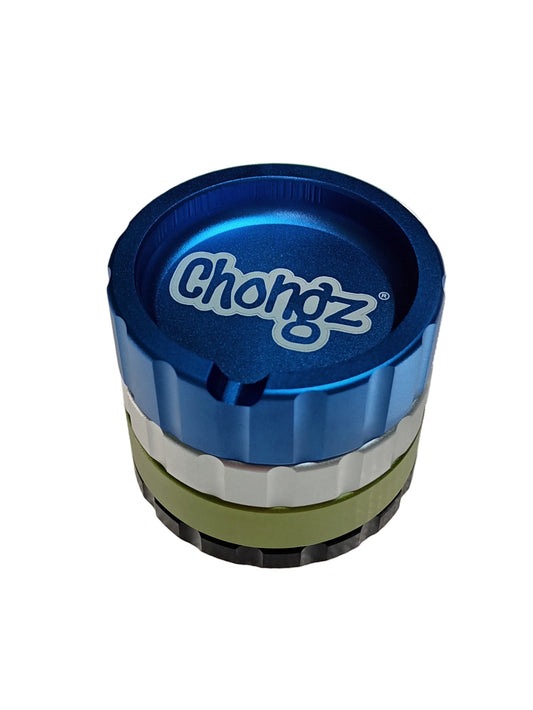 Chongz 63mm Bonanza blue-sv-grn 4pt grinder